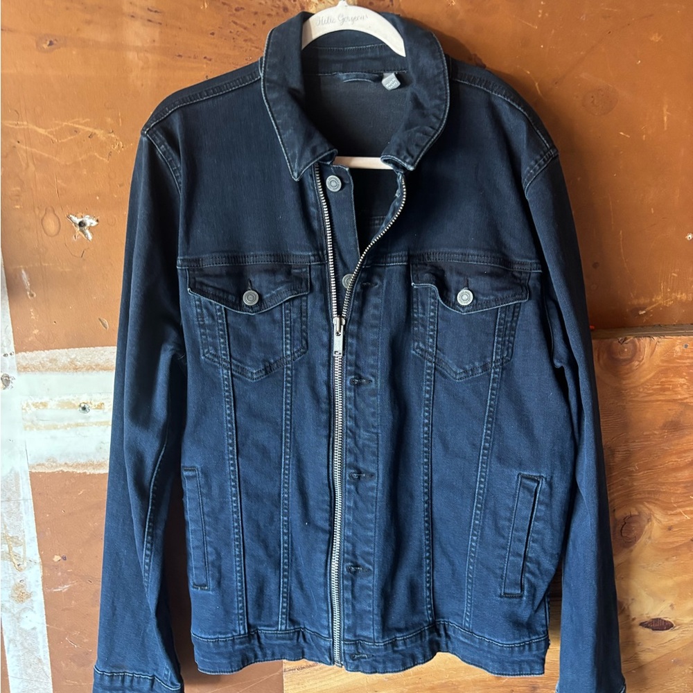 Men's Black Denim Jacket